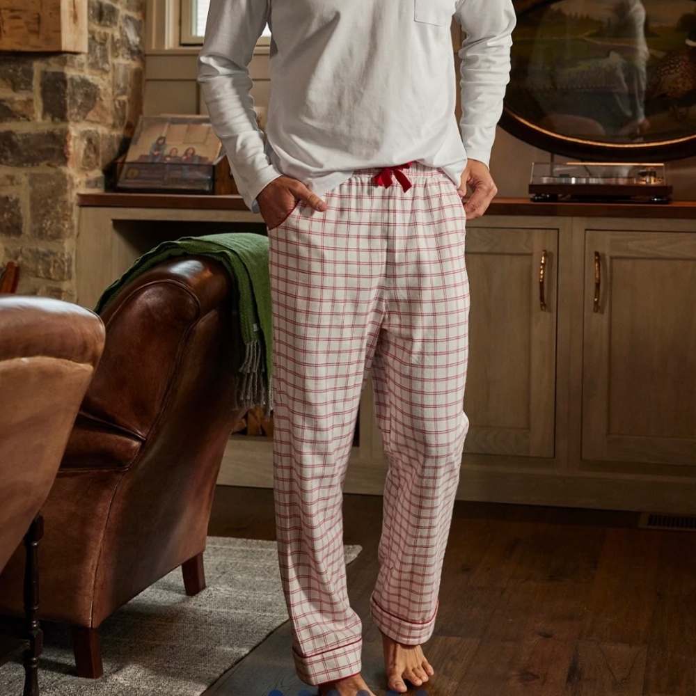 LAKE Men’s Gingham Pajama Bottom- NWOT